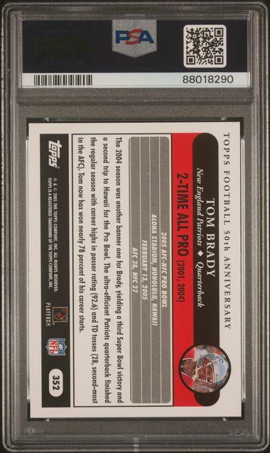 Tom Brady 2005 Topps #352 (PSA 10) at PristineAuction.com Tom Brady 2005 Topps #352 (PSA 10) at PristineAuction.com