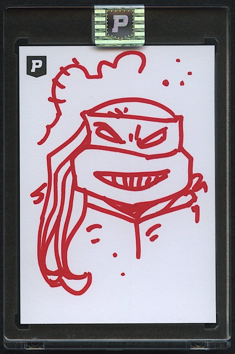 Raphael | Teenage Mutant Ninja Turtles | Original Art Sketch Card by Kevin Eastman (1/1 Original Art) at PristineAuction.com Raphael | Teenage Mutant Ninja Turtles | Original Art Sketch Card by Kevin Eastman (1/1 Original Art) at PristineAuction.com