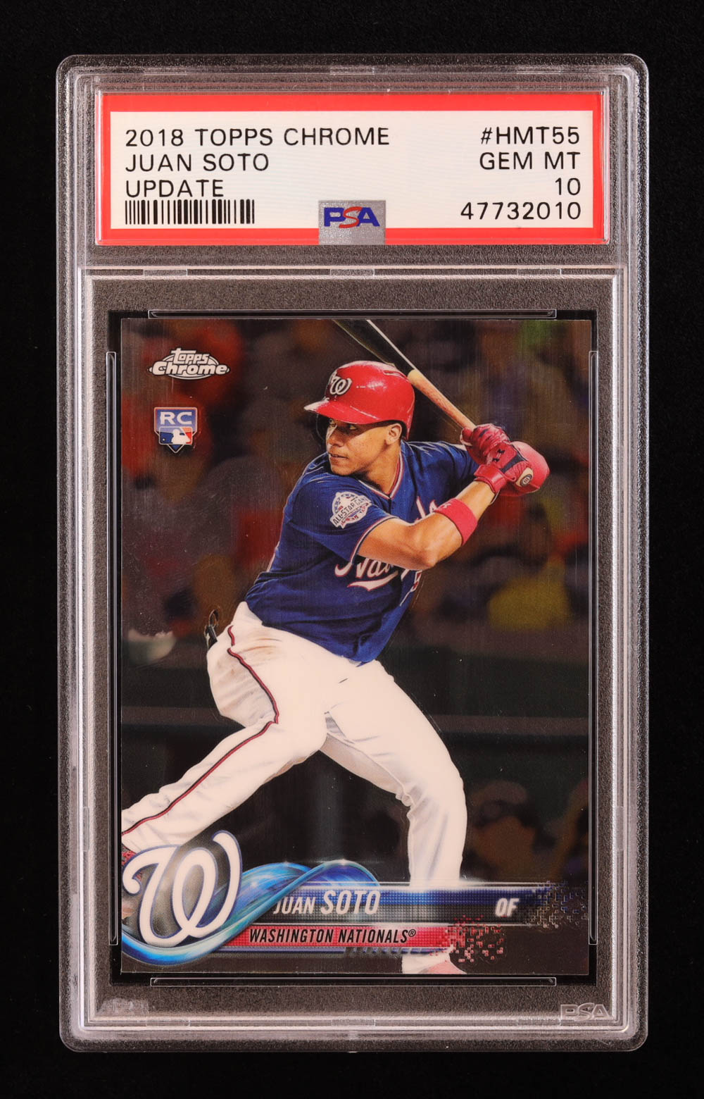 Juan Soto 2018 Topps Chrome Update #HMT55 RC (PSA 10) at PristineAuction.com Juan Soto 2018 Topps Chrome Update #HMT55 RC (PSA 10) at PristineAuction.com