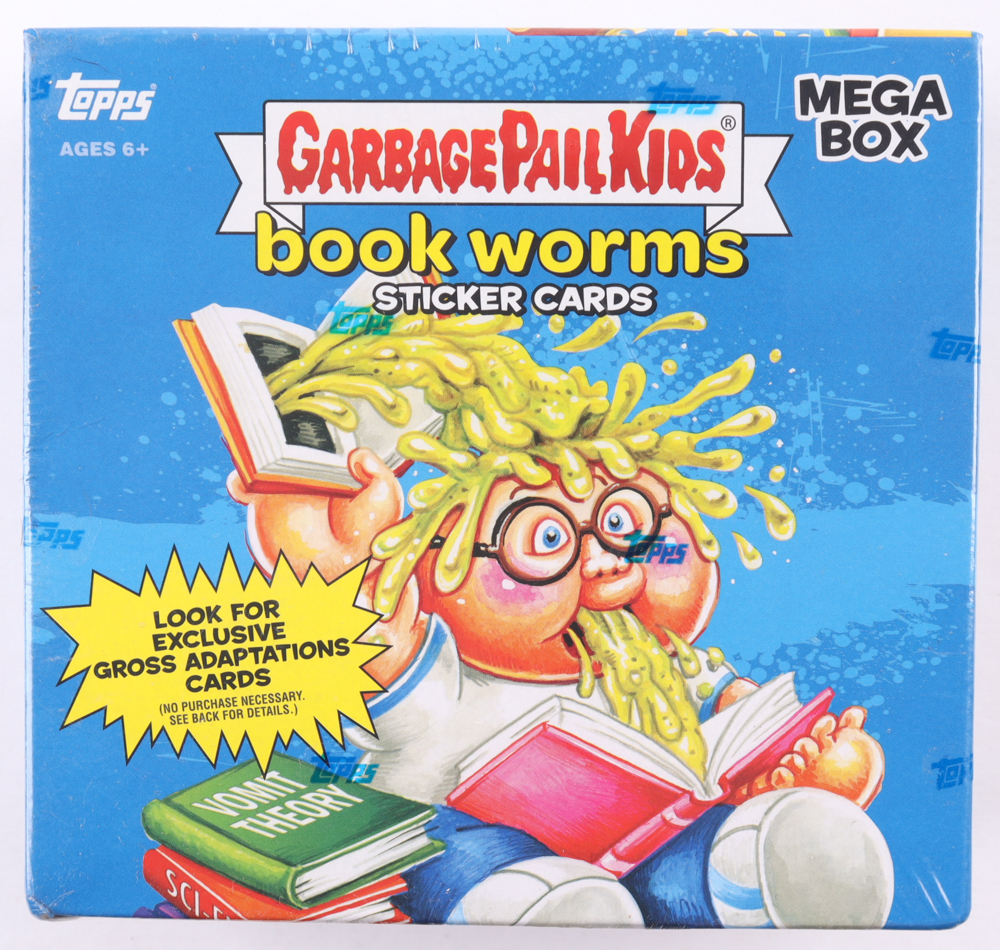 2022 Topps Garbage Pail Kids Book Worms Series 1 Mega Box with (136) Sticker Cards at PristineAuction.com 2022 Topps Garbage Pail Kids Book Worms Series 1 Mega Box with (136) Sticker Cards at PristineAuction.com