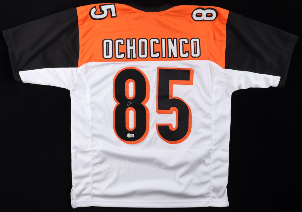 Chad "Ochocinco" Johnson Signed Jersey (Beckett) at PristineAuction.com Chad "Ochocinco" Johnson Signed Jersey (Beckett) at PristineAuction.com