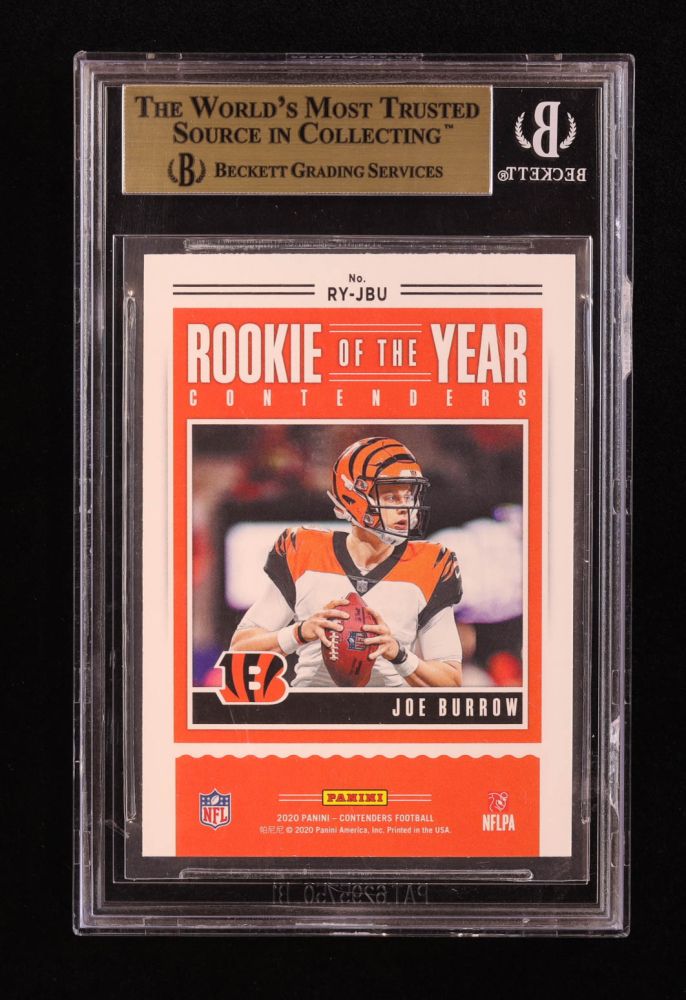 Joe Burrow 2020 Panini Contenders Rookie of the Year Contenders 1 RC (BGS 9.5) Pristine Auction