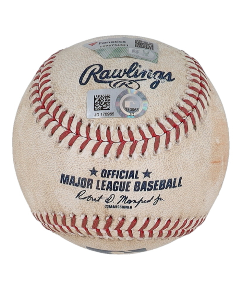 2022 Yankees vs Rays GameUsed OML Baseball (MLB & Fanatics) Pristine