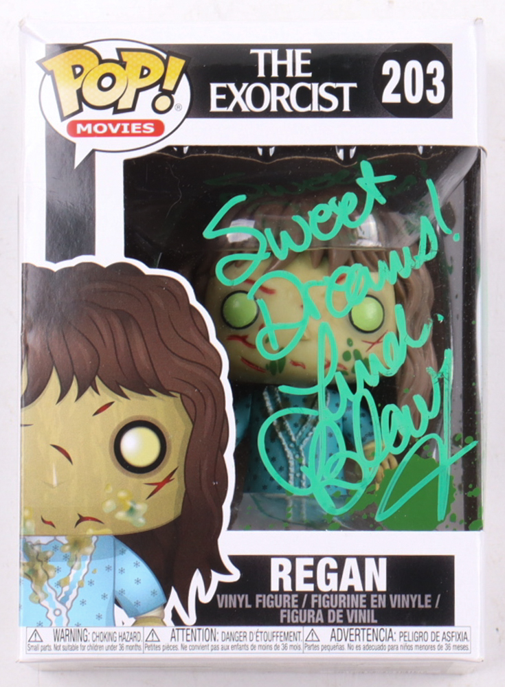 Linda Blair Signed "The Exorcist" #203 Regan Funko Pop! Vinyl Figure Inscribed "Sweet Dreams!" & "Regan" (JSA) at PristineAuction.com Linda Blair Signed "The Exorcist" #203 Regan Funko Pop! Vinyl Figure Inscribed "Sweet Dreams!" & "Regan" (JSA) at PristineAuction.com