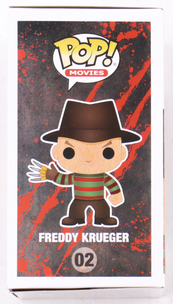 Heather Langenkamp Signed "A Nightmare on Elm Street" #02 Freddy Krueger Funko Pop! Vinyl Figure Inscribed "Nancy" & "Don't Fall Asleep." (JSA) at PristineAuction.com Heather Langenkamp Signed "A Nightmare on Elm Street" #02 Freddy Krueger Funko Pop! Vinyl Figure Inscribed "Nancy" & "Don't Fall Asleep." (JSA) at PristineAuction.com