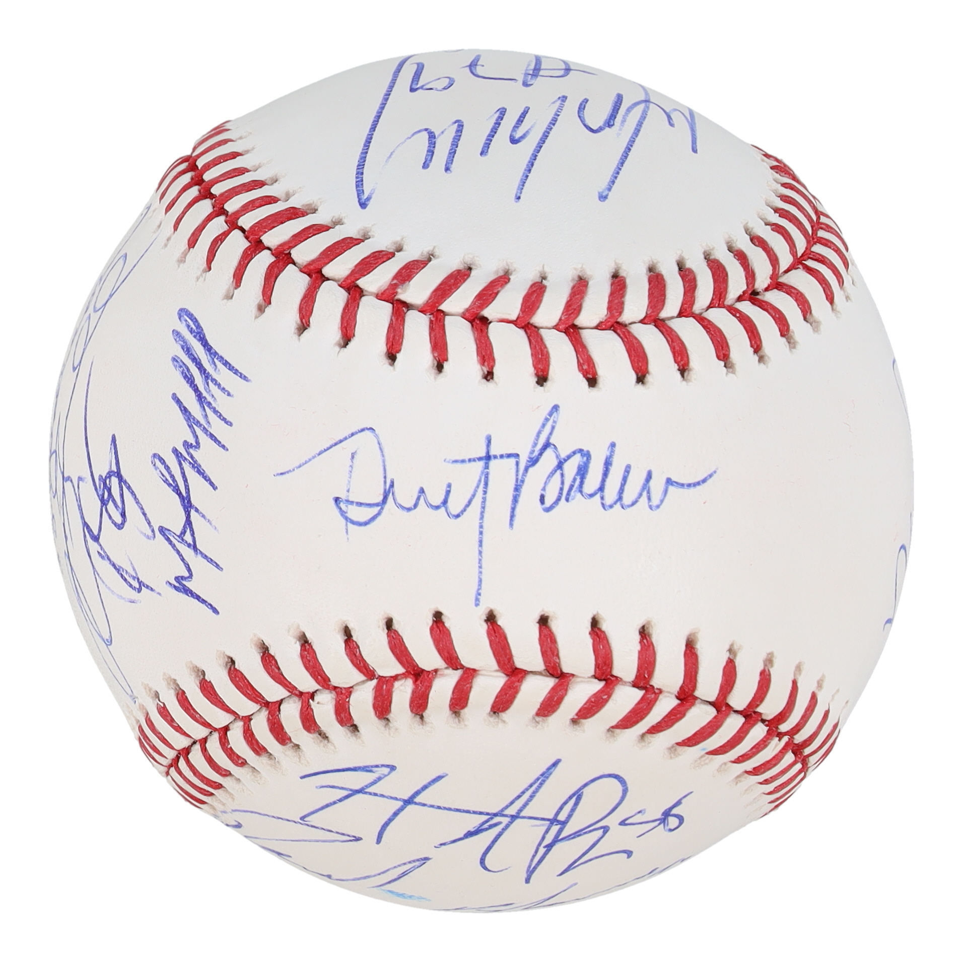 2022 World Series Baseball Signed by (13) with Reggie Jackson, Jeff Bagwell, Dusty Baker, Ryne Stanek (JSA) at PristineAuction.com 2022 World Series Baseball Signed by (13) with Reggie Jackson, Jeff Bagwell, Dusty Baker, Ryne Stanek (JSA) at PristineAuction.com