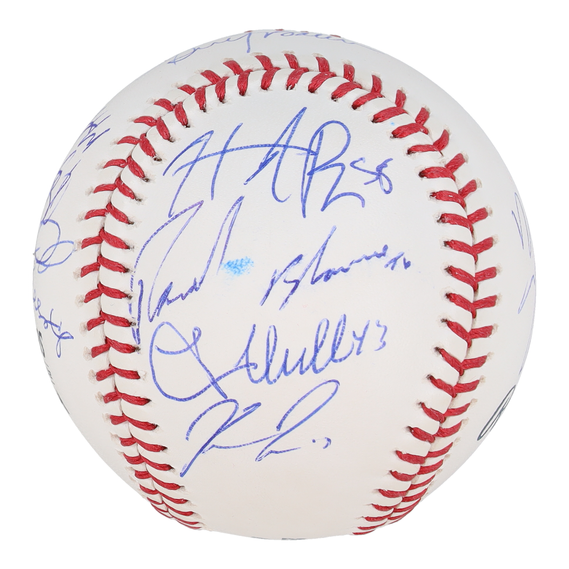 2022 World Series Baseball Signed by (13) with Reggie Jackson, Jeff Bagwell, Dusty Baker, Ryne Stanek (JSA) at PristineAuction.com 2022 World Series Baseball Signed by (13) with Reggie Jackson, Jeff Bagwell, Dusty Baker, Ryne Stanek (JSA) at PristineAuction.com