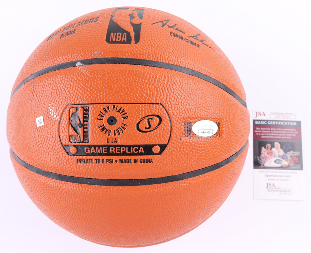 Julius "Dr. J" Erving Signed 76ers Logo NBA Basketball (JSA) at PristineAuction.com Julius "Dr. J" Erving Signed 76ers Logo NBA Basketball (JSA) at PristineAuction.com