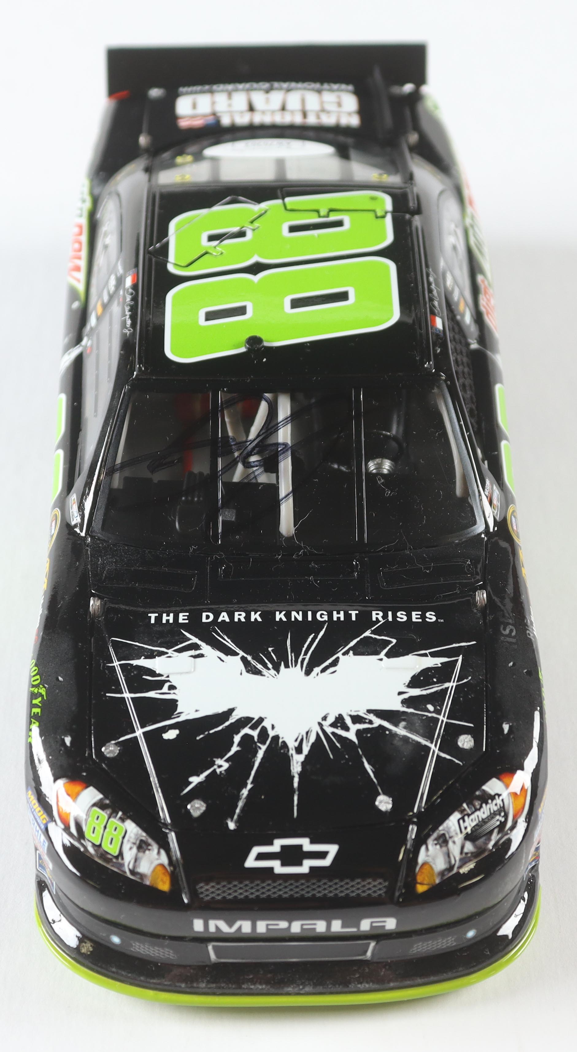 Dale Earnhardt Jr. Signed LE NASCAR #88 Diet Dew Dark Knight 2012 Impala 1:24 Scale Diecast Car (JSA) at PristineAuction.com Dale Earnhardt Jr. Signed LE NASCAR #88 Diet Dew Dark Knight 2012 Impala 1:24 Scale Diecast Car (JSA) at PristineAuction.com
