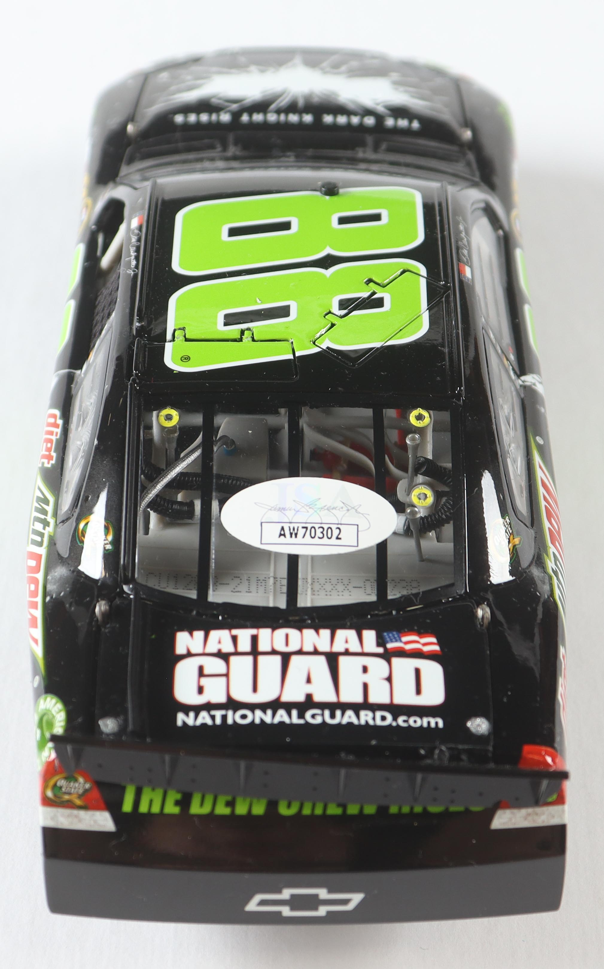 Dale Earnhardt Jr. Signed LE NASCAR #88 Diet Dew Dark Knight 2012 Impala 1:24 Scale Diecast Car (JSA) at PristineAuction.com Dale Earnhardt Jr. Signed LE NASCAR #88 Diet Dew Dark Knight 2012 Impala 1:24 Scale Diecast Car (JSA) at PristineAuction.com