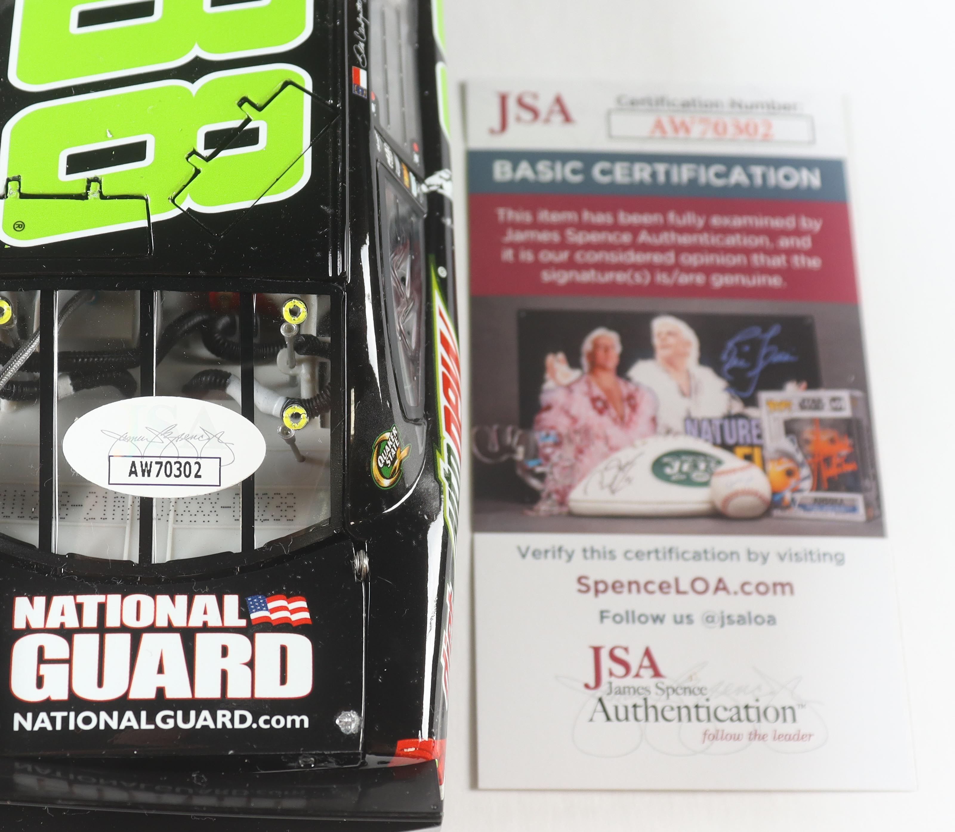 Dale Earnhardt Jr. Signed LE NASCAR #88 Diet Dew Dark Knight 2012 Impala 1:24 Scale Diecast Car (JSA) at PristineAuction.com Dale Earnhardt Jr. Signed LE NASCAR #88 Diet Dew Dark Knight 2012 Impala 1:24 Scale Diecast Car (JSA) at PristineAuction.com