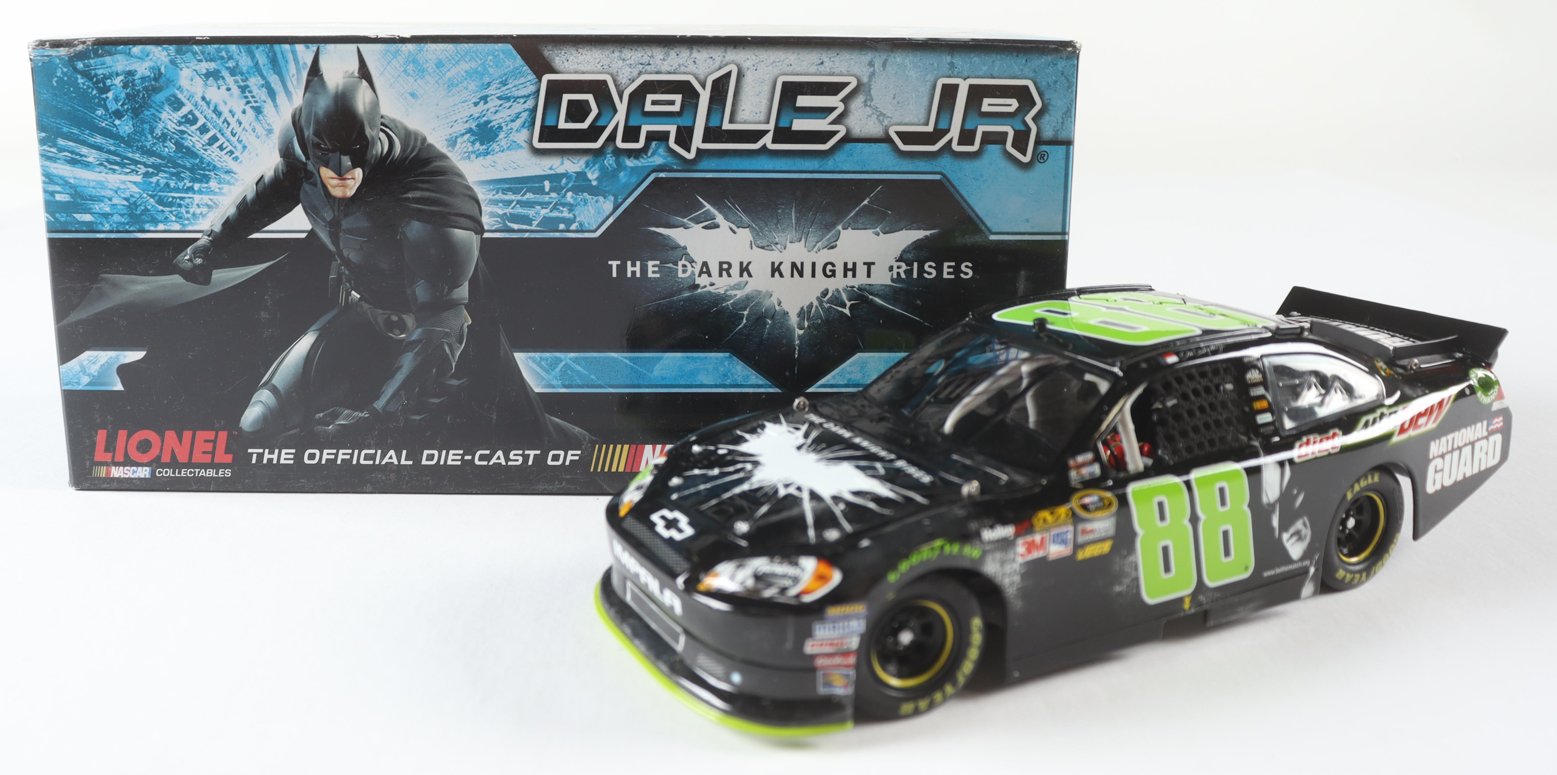 Dale Earnhardt Jr. Signed LE NASCAR #88 Diet Dew Dark Knight 2012 Impala 1:24 Scale Diecast Car (JSA) at PristineAuction.com Dale Earnhardt Jr. Signed LE NASCAR #88 Diet Dew Dark Knight 2012 Impala 1:24 Scale Diecast Car (JSA) at PristineAuction.com