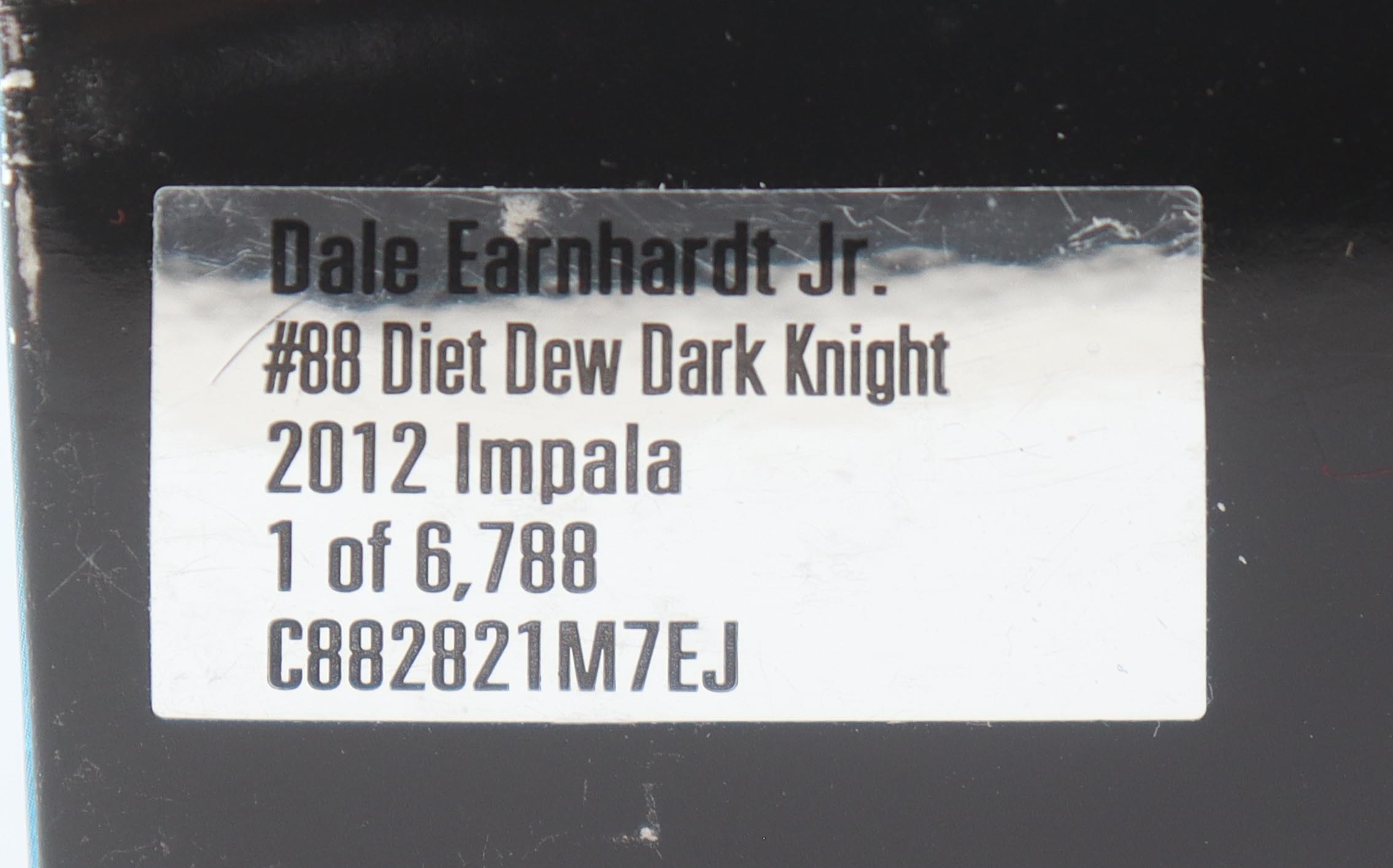 Dale Earnhardt Jr. Signed LE NASCAR #88 Diet Dew Dark Knight 2012 Impala 1:24 Scale Diecast Car (JSA) at PristineAuction.com Dale Earnhardt Jr. Signed LE NASCAR #88 Diet Dew Dark Knight 2012 Impala 1:24 Scale Diecast Car (JSA) at PristineAuction.com