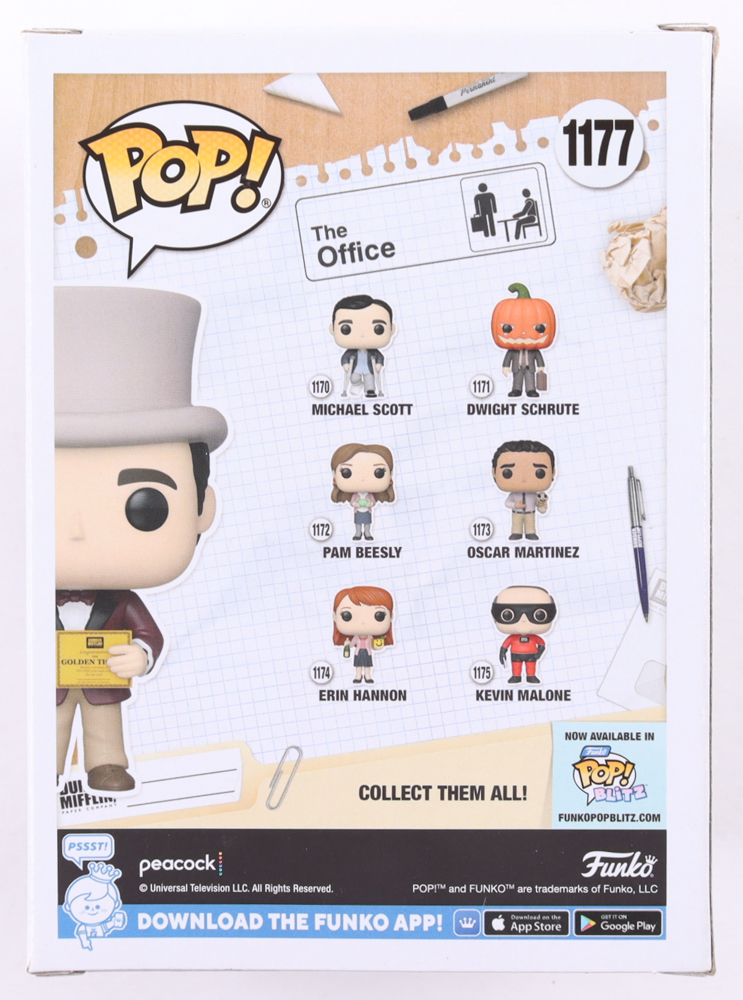 Steve Carell Signed "The Office" #1177 Michael Scott Funko Pop! Vinyl Figure (Beckett) at PristineAuction.com Steve Carell Signed "The Office" #1177 Michael Scott Funko Pop! Vinyl Figure (Beckett) at PristineAuction.com