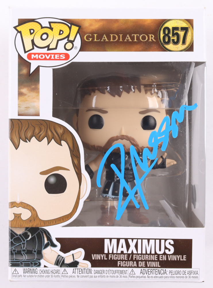 Russell Crowe Signed "Gladiator" #857 Maximus Funko Pop! Vinyl Figure (Beckett) at PristineAuction.com Russell Crowe Signed "Gladiator" #857 Maximus Funko Pop! Vinyl Figure (Beckett) at PristineAuction.com