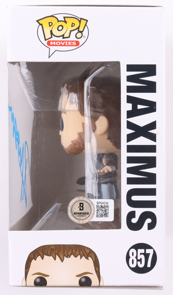 Russell Crowe Signed "Gladiator" #857 Maximus Funko Pop! Vinyl Figure (Beckett) at PristineAuction.com Russell Crowe Signed "Gladiator" #857 Maximus Funko Pop! Vinyl Figure (Beckett) at PristineAuction.com