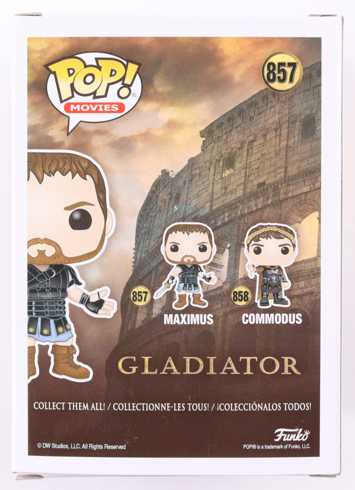 Russell Crowe Signed "Gladiator" #857 Maximus Funko Pop! Vinyl Figure (Beckett) at PristineAuction.com Russell Crowe Signed "Gladiator" #857 Maximus Funko Pop! Vinyl Figure (Beckett) at PristineAuction.com