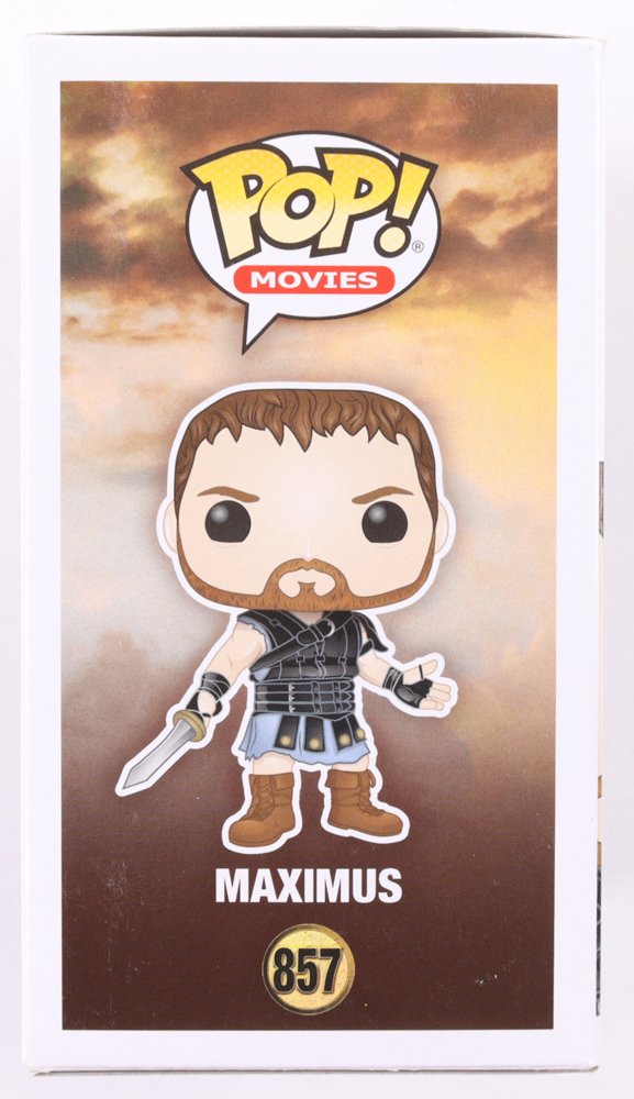 Russell Crowe Signed "Gladiator" #857 Maximus Funko Pop! Vinyl Figure (Beckett) at PristineAuction.com Russell Crowe Signed "Gladiator" #857 Maximus Funko Pop! Vinyl Figure (Beckett) at PristineAuction.com