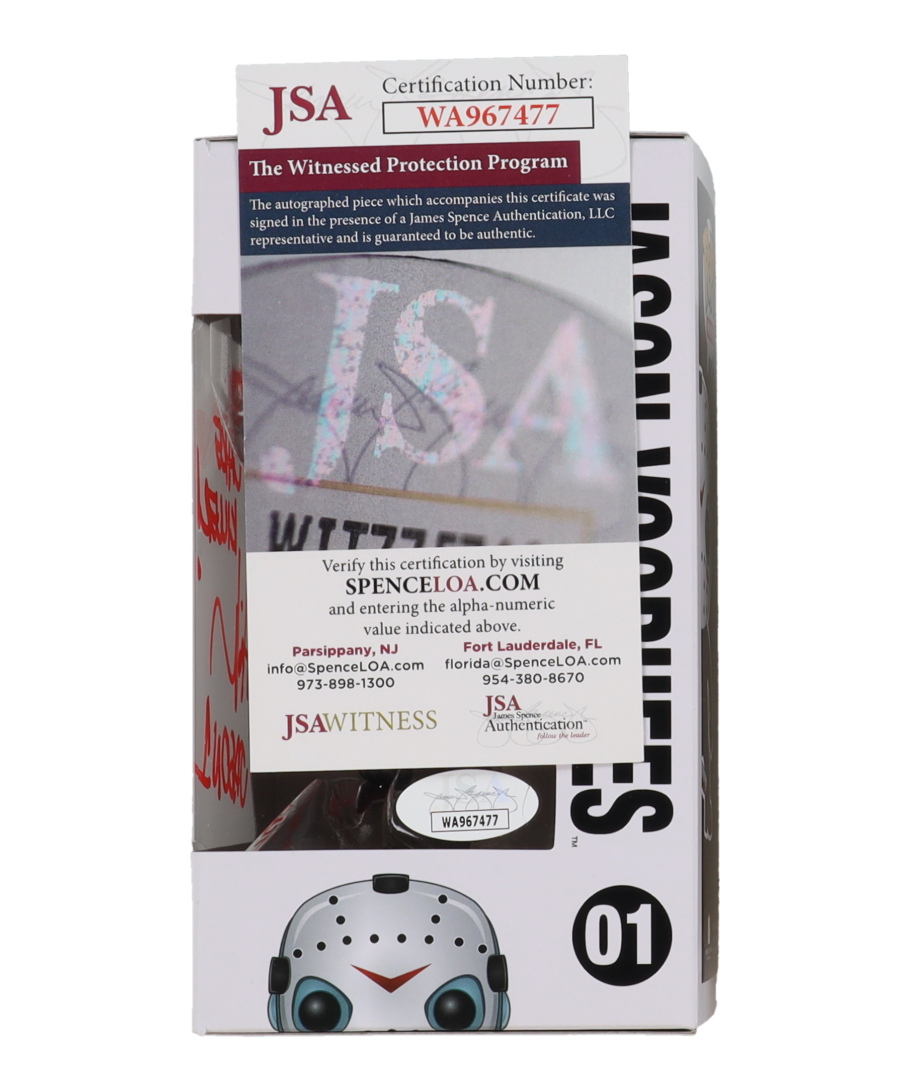 Ari Lehman Signed "Friday the 13th" #01 Jason Voorhees Funko Pop! Vinyl Figure Inscribed "Crystal Lake Killer!" & "Jason 1" (JSA) at PristineAuction.com Ari Lehman Signed "Friday the 13th" #01 Jason Voorhees Funko Pop! Vinyl Figure Inscribed "Crystal Lake Killer!" & "Jason 1" (JSA) at PristineAuction.com