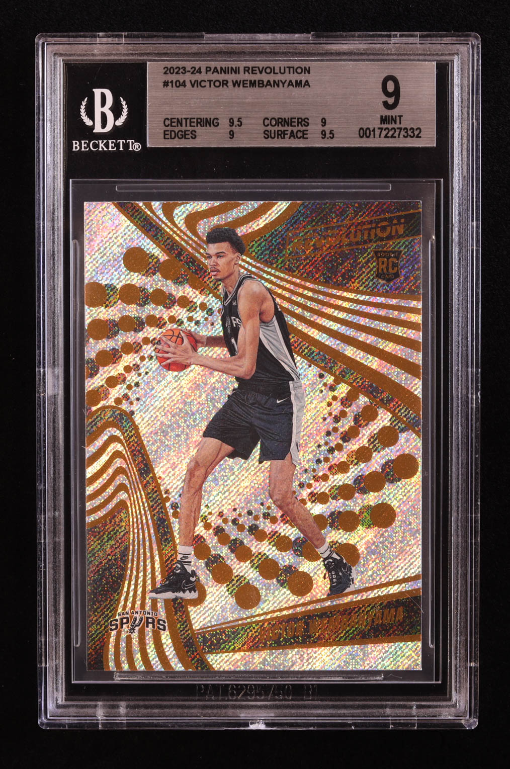 Victor Wembanyama 2023-24 Panini Revolution #104 RC (BGS 9) at PristineAuction.com Victor Wembanyama 2023-24 Panini Revolution #104 RC (BGS 9) at PristineAuction.com