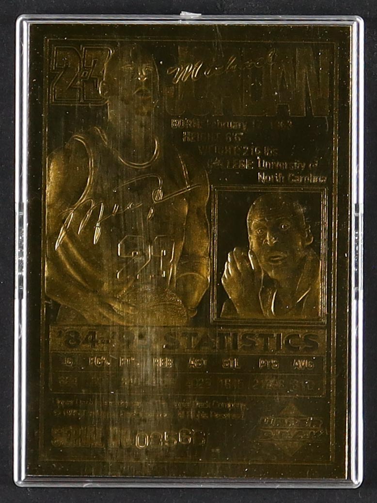 Michael Jordan 1995 Upper Deck Diamond Stars 23Kt Gold Card | Pristine