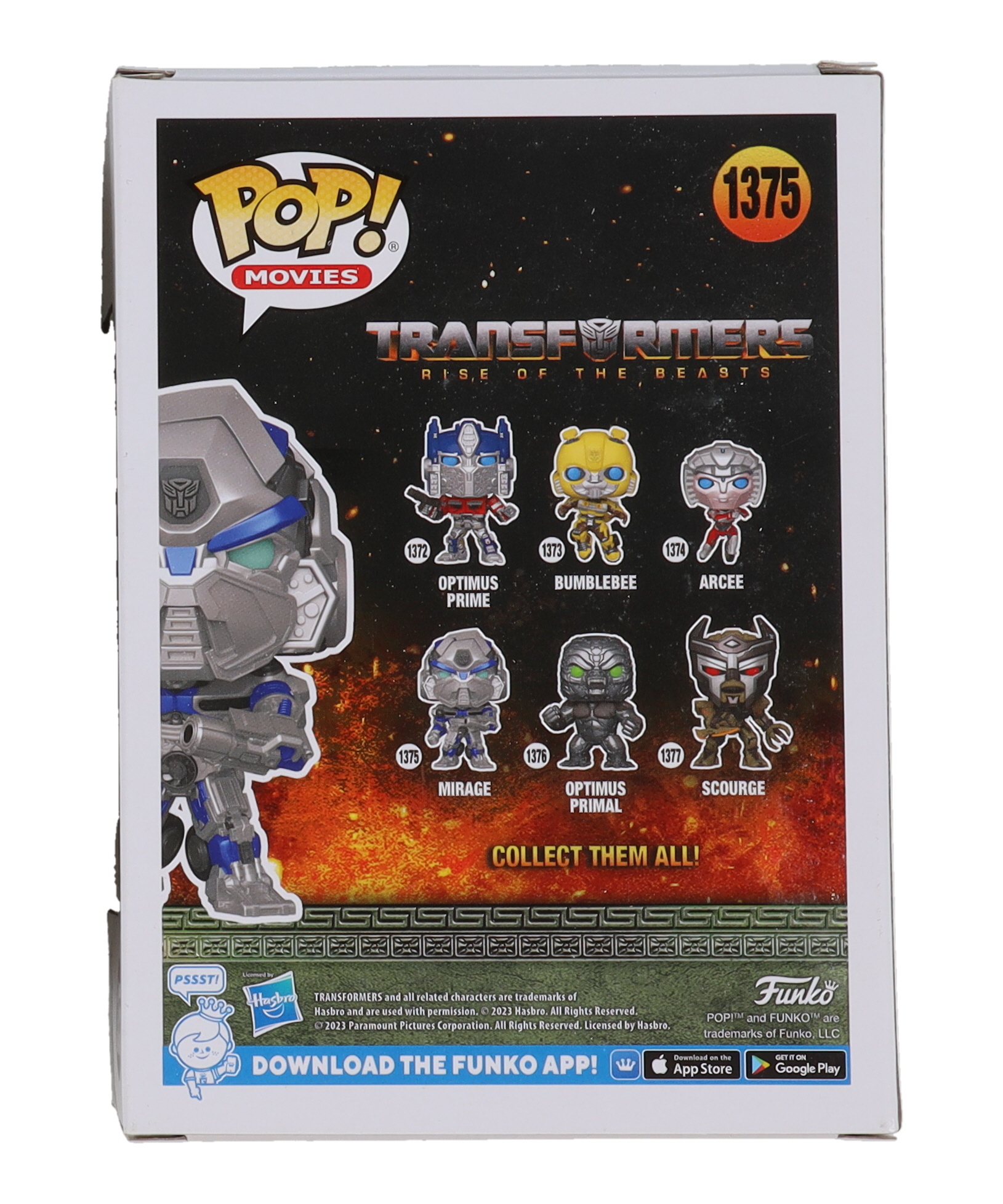 Pete Davidson Signed "Transformers: Rise of the Beasts" #1375 Mirage Funko Pop! Vinyl Figure (JSA) at PristineAuction.com Pete Davidson Signed "Transformers: Rise of the Beasts" #1375 Mirage Funko Pop! Vinyl Figure (JSA) at PristineAuction.com