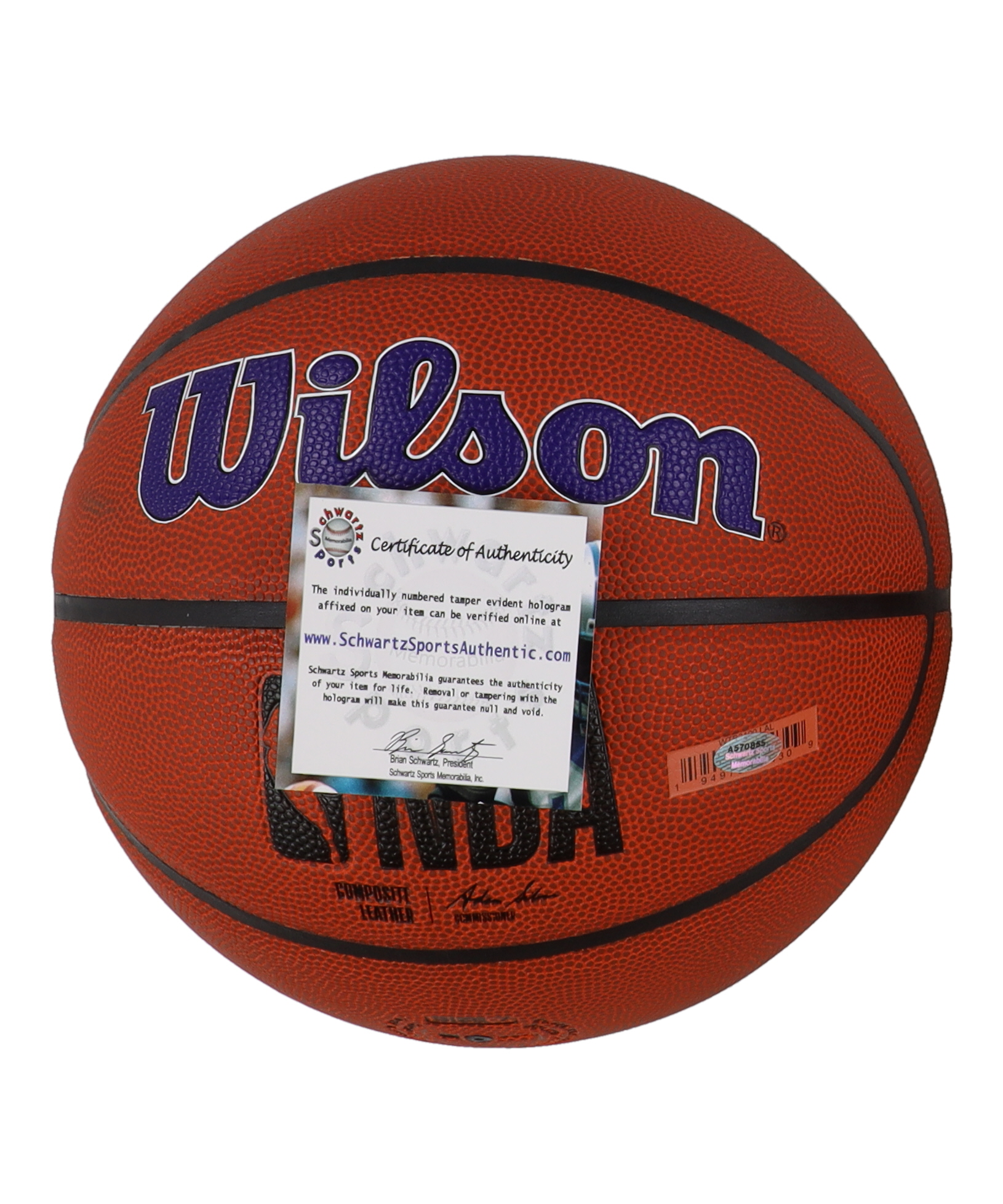 Michael Cooper Signed Lakers Logo NBA Basketball Inscribed "H.O.F. 24" (Schwartz) at PristineAuction.com Michael Cooper Signed Lakers Logo NBA Basketball Inscribed "H.O.F. 24" (Schwartz) at PristineAuction.com