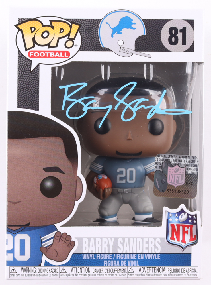 Barry Sanders Signed Lions #81 Funko Pop! Vinyl Figure (Schwartz) at PristineAuction.com Barry Sanders Signed Lions #81 Funko Pop! Vinyl Figure (Schwartz) at PristineAuction.com