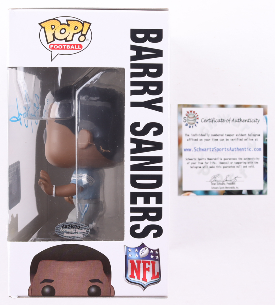 Barry Sanders Signed Lions #81 Funko Pop! Vinyl Figure (Schwartz) at PristineAuction.com Barry Sanders Signed Lions #81 Funko Pop! Vinyl Figure (Schwartz) at PristineAuction.com