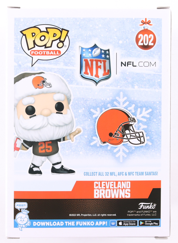 Joe Thomas Signed Browns #202 Browns Santa Funko Pop! Vinyl Figure (Schwartz) at PristineAuction.com Joe Thomas Signed Browns #202 Browns Santa Funko Pop! Vinyl Figure (Schwartz) at PristineAuction.com