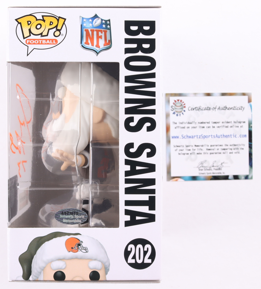 Joe Thomas Signed Browns #202 Browns Santa Funko Pop! Vinyl Figure (Schwartz) at PristineAuction.com Joe Thomas Signed Browns #202 Browns Santa Funko Pop! Vinyl Figure (Schwartz) at PristineAuction.com
