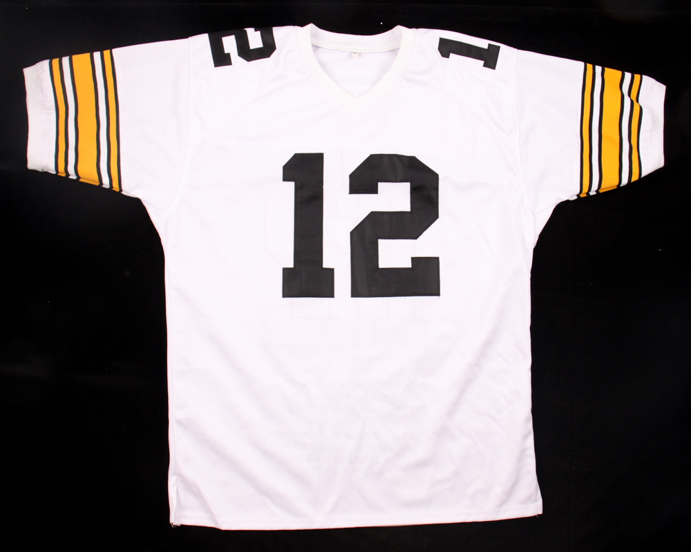 Terry Bradshaw Signed Career Highlight Stat Jersey (JSA) at PristineAuction.com Terry Bradshaw Signed Career Highlight Stat Jersey (JSA) at PristineAuction.com