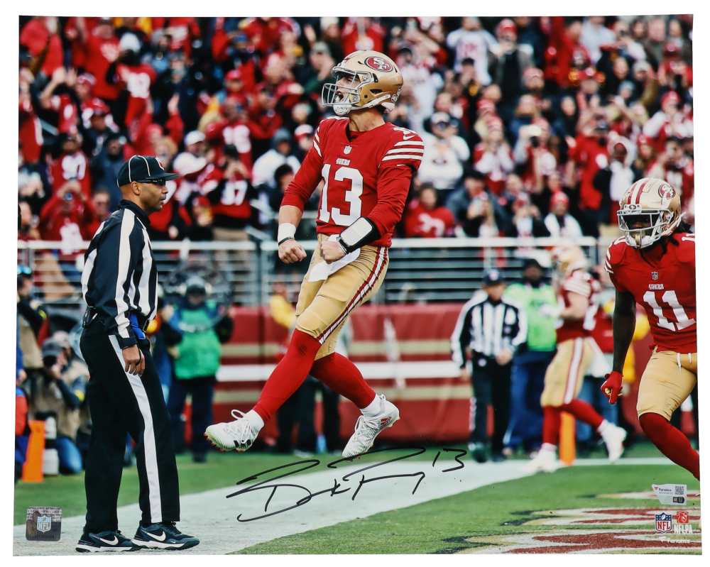 Brock Purdy Signed 49ers 16x20 Photo (Fanatics) Pristine Auction