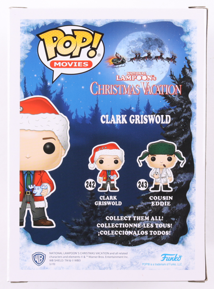 Chevy Chase Signed "National Lampoon's Christmas Vacation" #242 Clark Girswold Funko Pop! Vinyl Figure (Schwartz) at PristineAuction.com Chevy Chase Signed "National Lampoon's Christmas Vacation" #242 Clark Girswold Funko Pop! Vinyl Figure (Schwartz) at PristineAuction.com