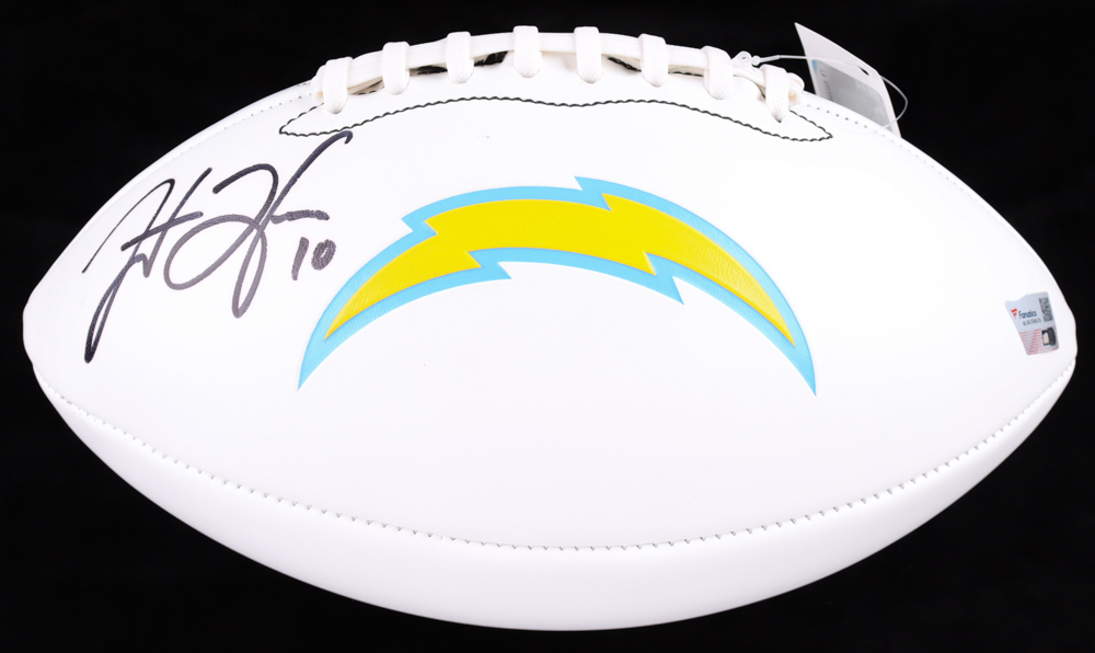Justin Herbert Signed Chargers Logo Football (Fanatics) at PristineAuction.com Justin Herbert Signed Chargers Logo Football (Fanatics) at PristineAuction.com