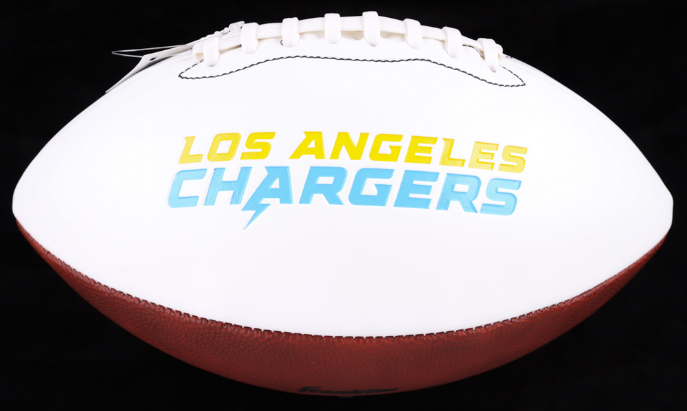 Justin Herbert Signed Chargers Logo Football (Fanatics) at PristineAuction.com Justin Herbert Signed Chargers Logo Football (Fanatics) at PristineAuction.com