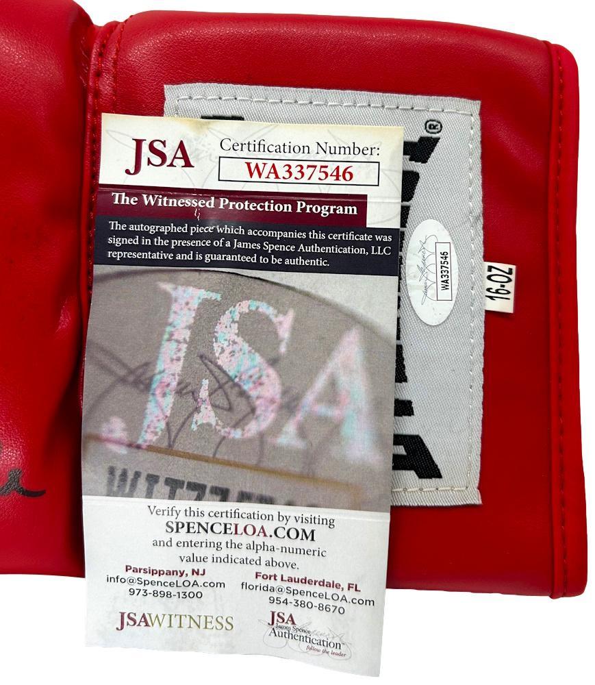 Roy Jones Jr. Signed Everlast Boxing Glove Inscribed "90's Figher of the Decade" (JSA) at PristineAuction.com Roy Jones Jr. Signed Everlast Boxing Glove Inscribed "90's Figher of the Decade" (JSA) at PristineAuction.com