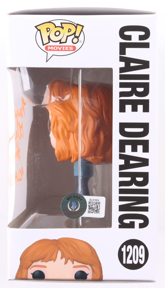 Bryce Dallas Howard Signed "Jurassic World: Dominion" #1209 Claire Dearing Funko Pop! Vinyl Figure Inscribed "Claire" (Beckett) at PristineAuction.com Bryce Dallas Howard Signed "Jurassic World: Dominion" #1209 Claire Dearing Funko Pop! Vinyl Figure Inscribed "Claire" (Beckett) at PristineAuction.com