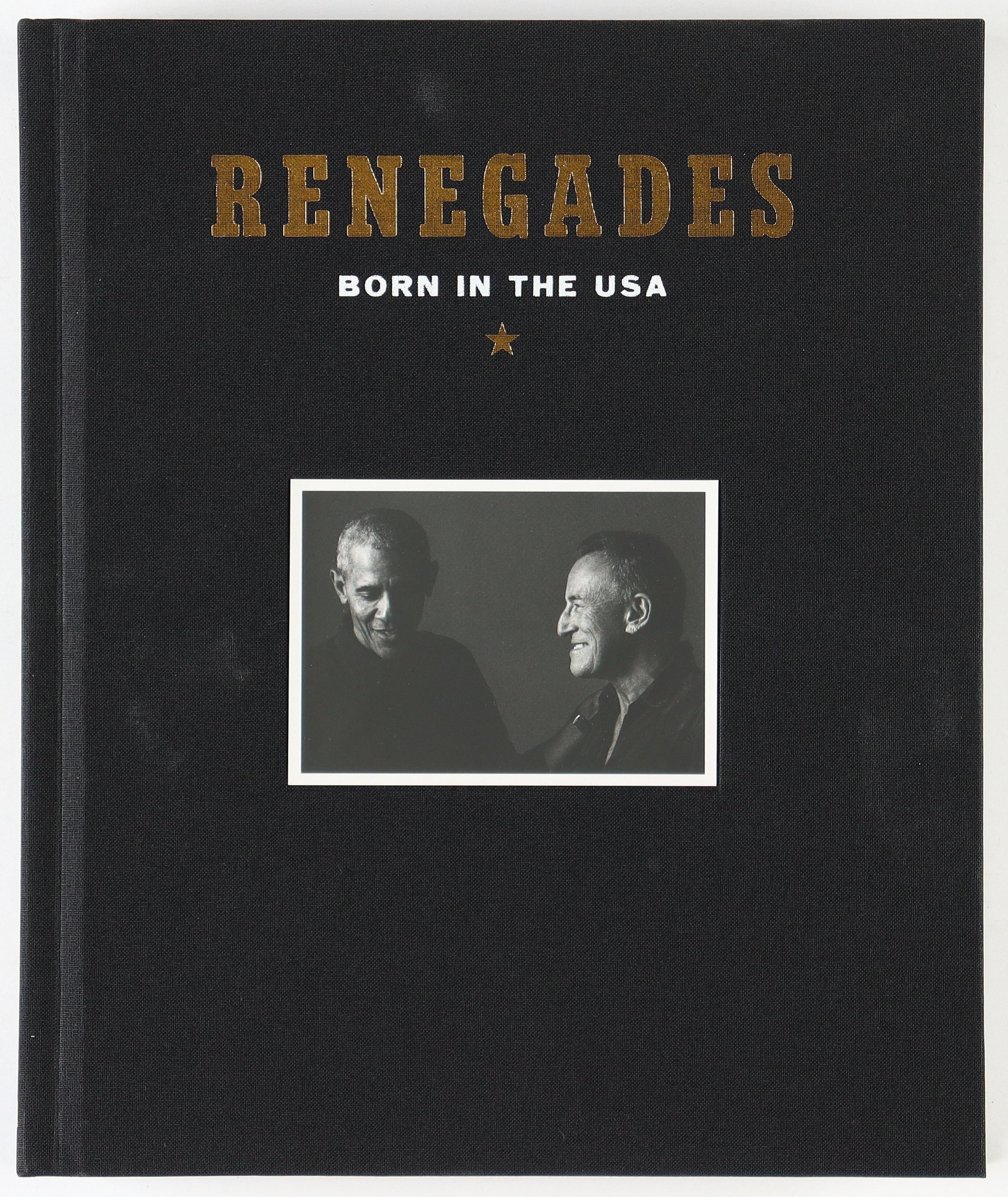 Bruce Springsteen & Barack Obama Dual Signed "Renegades: Born in the USA" Hardcover Book (PSA LOA) at PristineAuction.com Bruce Springsteen & Barack Obama Dual Signed "Renegades: Born in the USA" Hardcover Book (PSA LOA) at PristineAuction.com