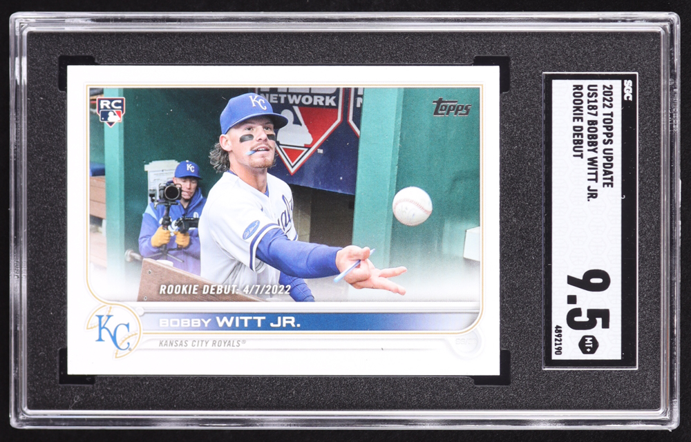 Bobby Witt Jr. 2022 Topps Update #US187 RD RC (SGC 9.5) at PristineAuction.com Bobby Witt Jr. 2022 Topps Update #US187 RD RC (SGC 9.5) at PristineAuction.com