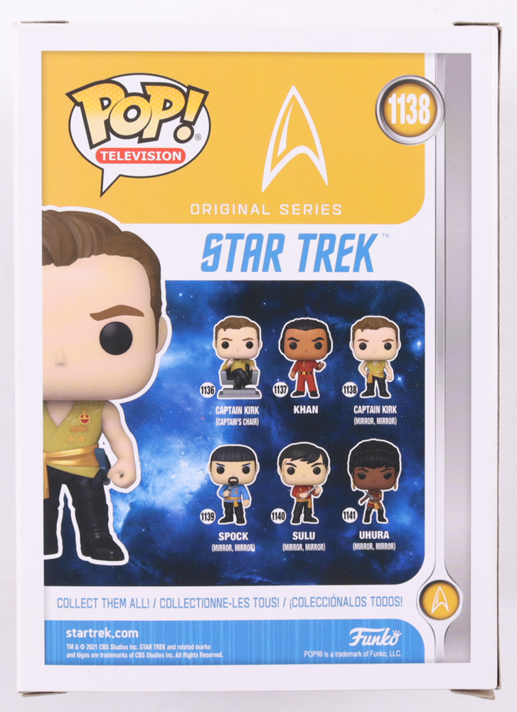 William Shatner Signed "Star Trek" #1138 Captain Kirk Funko Pop! Vinyl Figure (JSA) at PristineAuction.com William Shatner Signed "Star Trek" #1138 Captain Kirk Funko Pop! Vinyl Figure (JSA) at PristineAuction.com