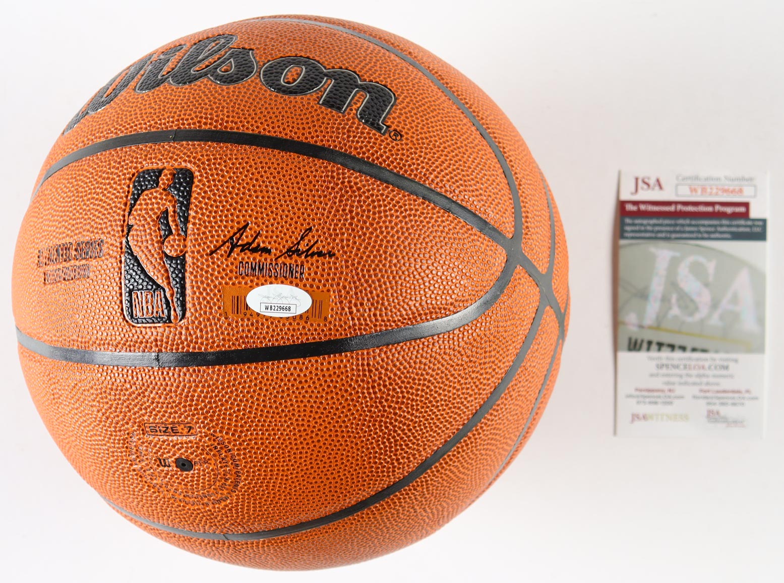 Dominique Wilkins Signed NBA Basketball (JSA) at PristineAuction.com Dominique Wilkins Signed NBA Basketball (JSA) at PristineAuction.com