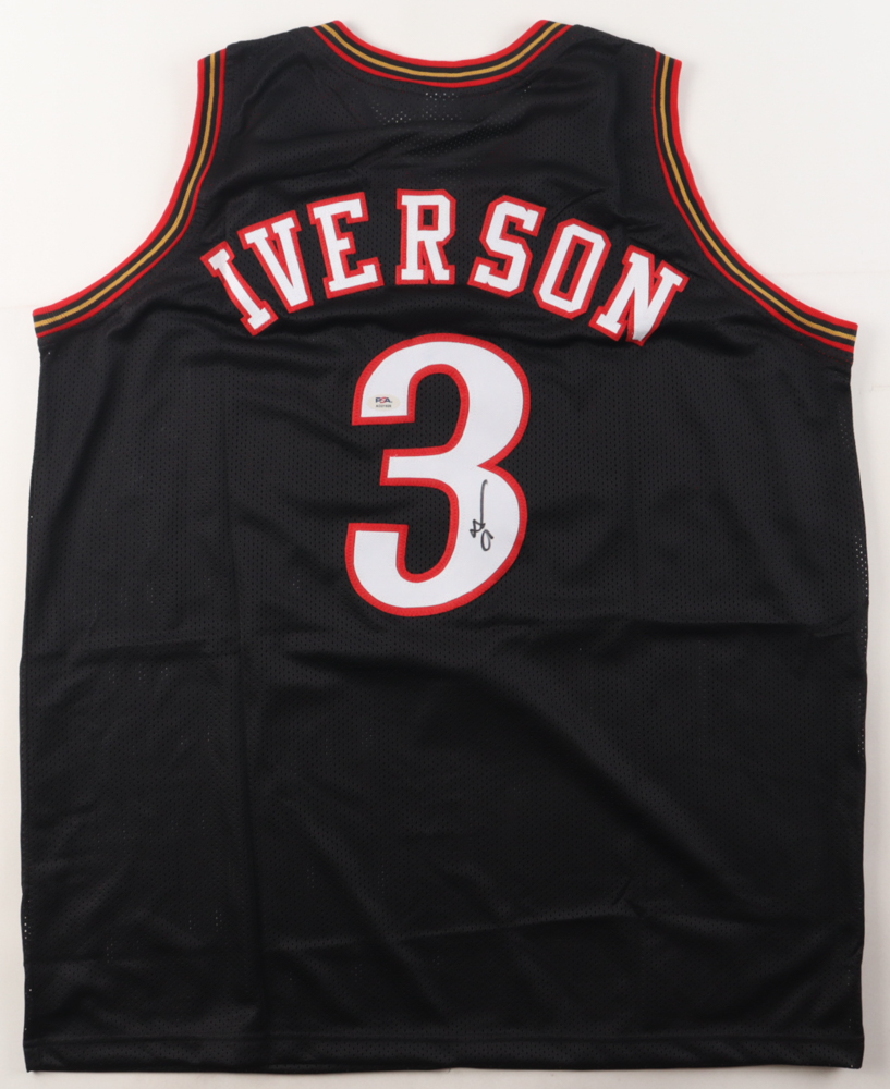 Allen Iverson Signed Jersey (PSA) at PristineAuction.com Allen Iverson Signed Jersey (PSA) at PristineAuction.com