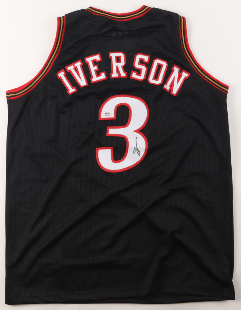 Allen Iverson Signed Jersey (PSA) at PristineAuction.com Allen Iverson Signed Jersey (PSA) at PristineAuction.com