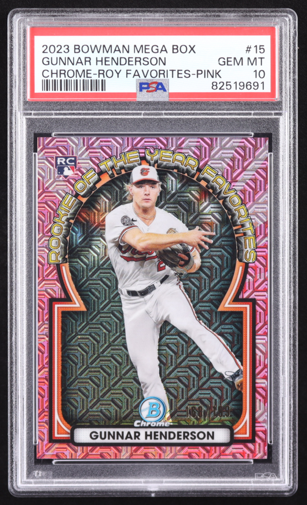 Gunnar Henderson 2023 Bowman Chrome Mega Box Rookie of the Year 