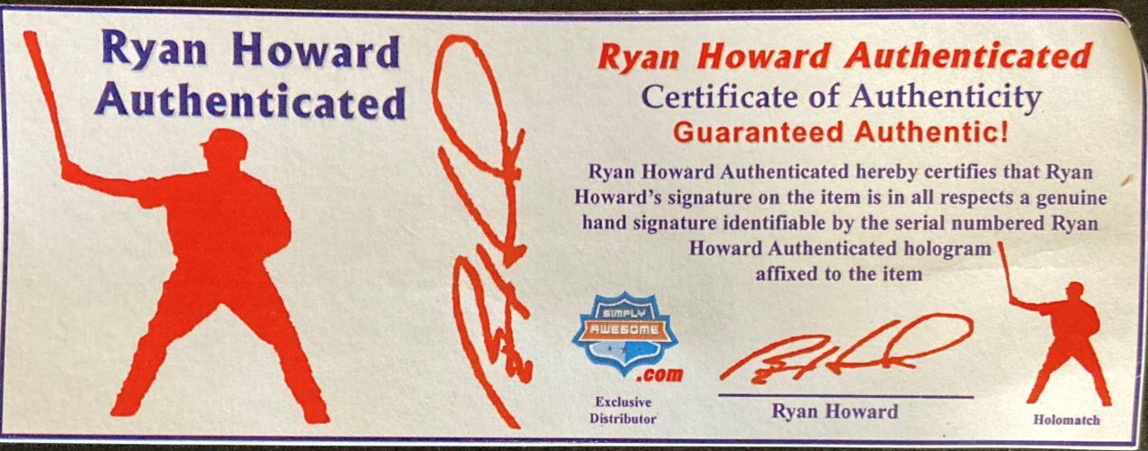 Ryan Howard Signed LE Marucci Game Model Bat Inscribed "6/27/07" (Howard) at PristineAuction.com Ryan Howard Signed LE Marucci Game Model Bat Inscribed "6/27/07" (Howard) at PristineAuction.com