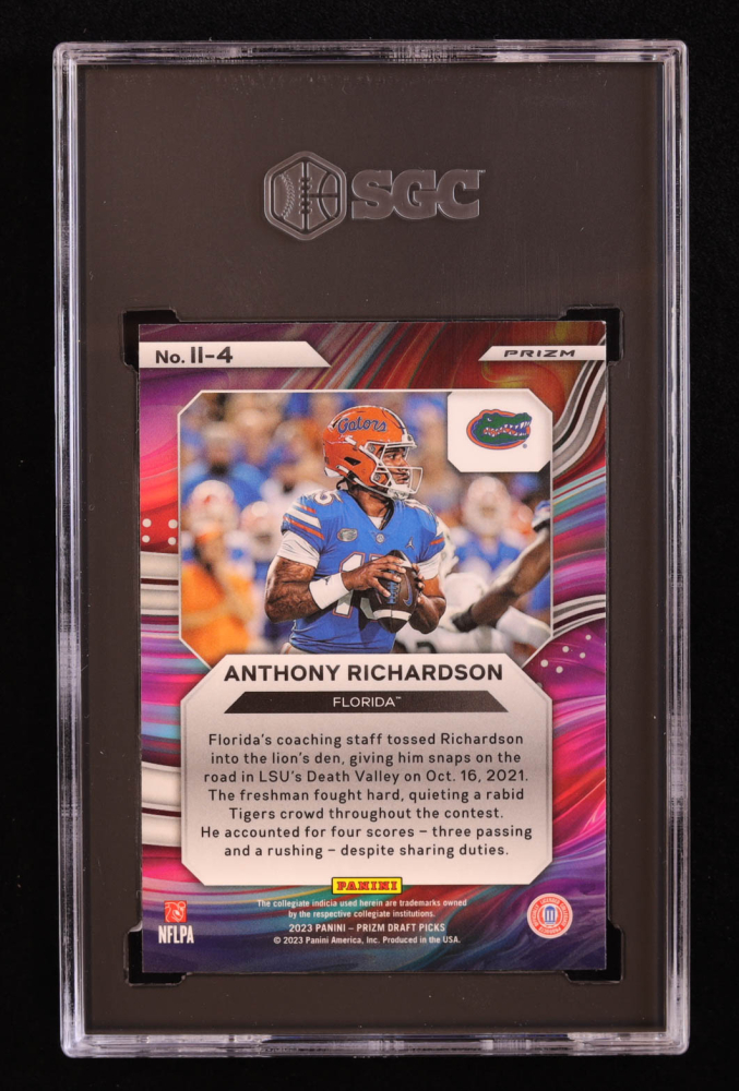 Anthony Richardson 2023 Panini Prizm Draft Picks Instant Impact Gold