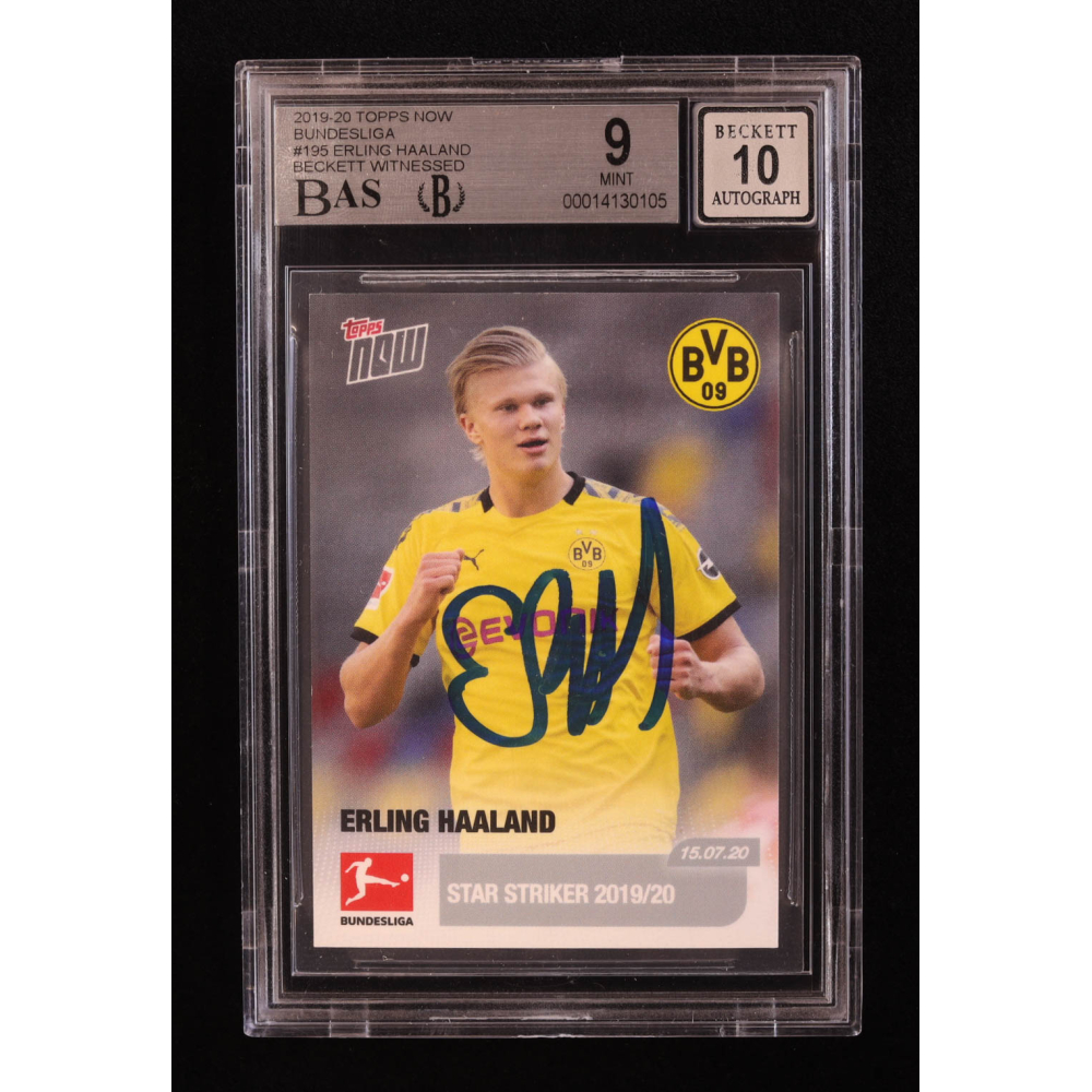 Erling Haaland 2019-20 Topps Finest UEFA Champions League RC