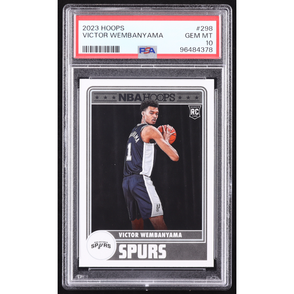 Victor Wembanyama 2023-24 Hoops #298 RC (PSA 10) at PristineAuction.com