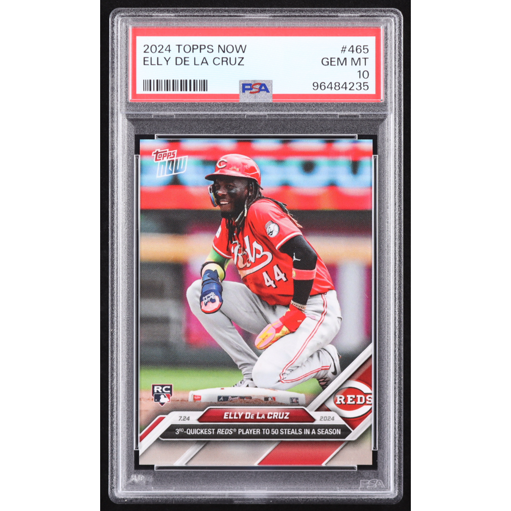 Elly De La Cruz 2024 Topps Now #465 RC (PSA 10) at PristineAuction.com